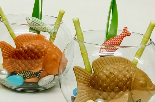 Le poisson dans l'aquarium - création Karamelo confiserie