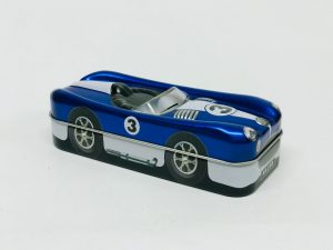 Racing car bleu métalisé
