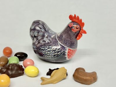 Poule métal