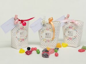 Petit pochon de bonbons d'antan "Merci Maîtresse"