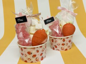 Petit pot glace fraise