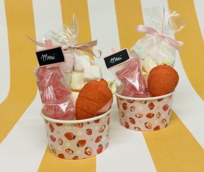 Petit pot glace fraise