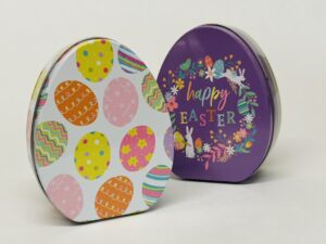 L'oeuf plat de Pâques "métal" (vide)